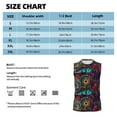 thumbnail image 6 of Bixox Men's Mandala Colorful Printed Shirt Sleeveless Fitness Tank Top-Large, 6 of 7