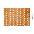 thumbnail image 2 of NUOLUX Shower Mat Bamboo Khaki 1Pcs 23.6x15.7x0.3In, 2 of 8