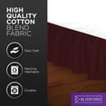 thumbnail image 6 of Ruffled Bed Skirt (Full, burgundy) 21 inch Drop Dust Ruffle with Platform, Poly/Cotton Fabric, Available in All Bed Sizes and 14 Colors - Blissford, 6 of 6