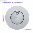 thumbnail image 4 of LUMINTURS 3W LED Wall Recessed Step Stair Lighting Bedside Reading Light Fixture Hidden On/Off Switch Adjustable Warm White Silver Circle, 4 of 4