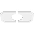 thumbnail image 4 of Ekena Millwork CMP20X10ED2-06000 6 in. ID x 7 in. Rectangle Emerald Architectural Grade PVC Contemporary Ceiling Medallion - 2 Piece, 4 of 4