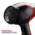 thumbnail image 3 of Kiss 1875W Ceramic Tourmaline Hair Dryer With 7 Attachments, Red, 3 of 6