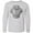 AC-Heather Grey, variant on Inktastic Cute Kawaii Manatee Long Sleeve Youth T-Shirt