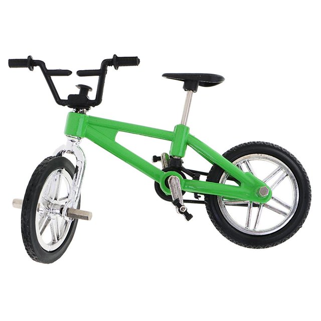 Finger Mountain Bike Bicicleta 3.94 '' Cool Boy Toy Regalo coleccionable 4 Verde Sunnimix Bicicleta Mini Dedo