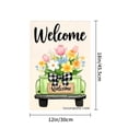thumbnail image 4 of Joocar Welcome Spring Flowers Truck Garden Flag For Spring Summer Home Outdoor Garden Yard Door Decor 12x18 Inch, 4 of 5