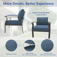 thumbnail image 2 of ALAULM Aluminum Patio Furniture Set with 2 Swivel Rocking Sofas 9-seat Metal Outdoor Furniture Patio Conversation Set w/5.1" Cushions for Patio, Backyard, Poolside-Navy Blue, 2 of 6