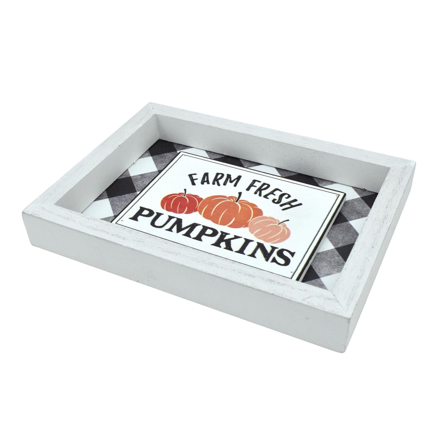 WAY TO CELEBRATE FARM FRESH PUMPKINS DESIGN BACKING FRAME DECOR