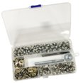 thumbnail image 1 of MasteelfCA 50 Paires de Raccords à Ressort avec Boutons-Pression et Outil d'Installation, Accessoires de Bricolage avec Boîte de Rangement (Argent, Diamètre 10mm), 1 of 7