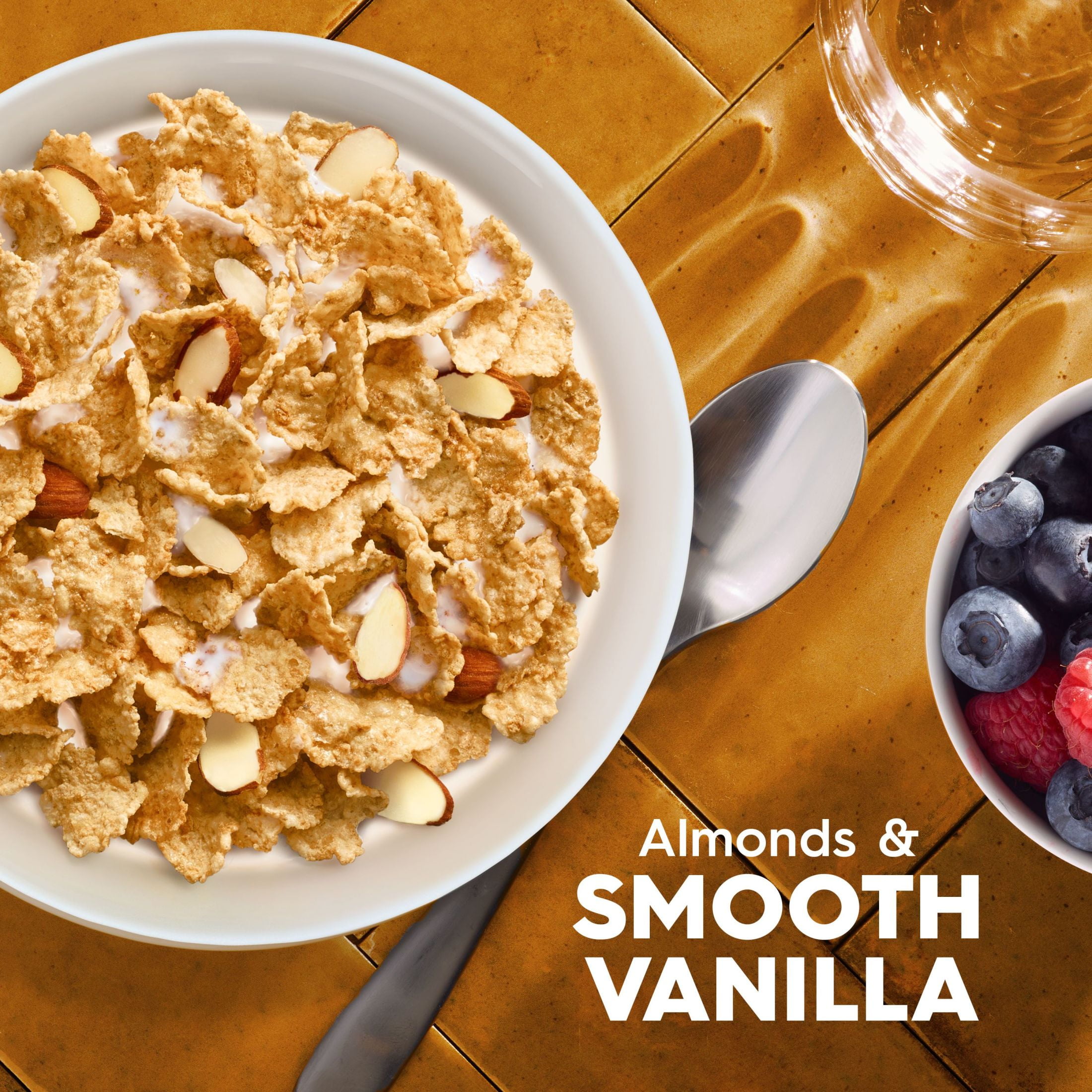 Kellogg's Special K Breakfast Cereal, Fiber Cereal, Family Breakfast, Family Size, Vanilla and Almond, 17oz (Pack 2)