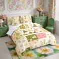 thumbnail image 2 of Manfei Kawaii Gnome King Bedding 7pcs,Floral Plaid King Bed in a Bag,Reversible, 2 of 6