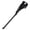 Black, variant on EeaseCA Bike Kickstand Child Kickstand Single Side Stand Folding Stand Support Rear Mount (18 Inch)