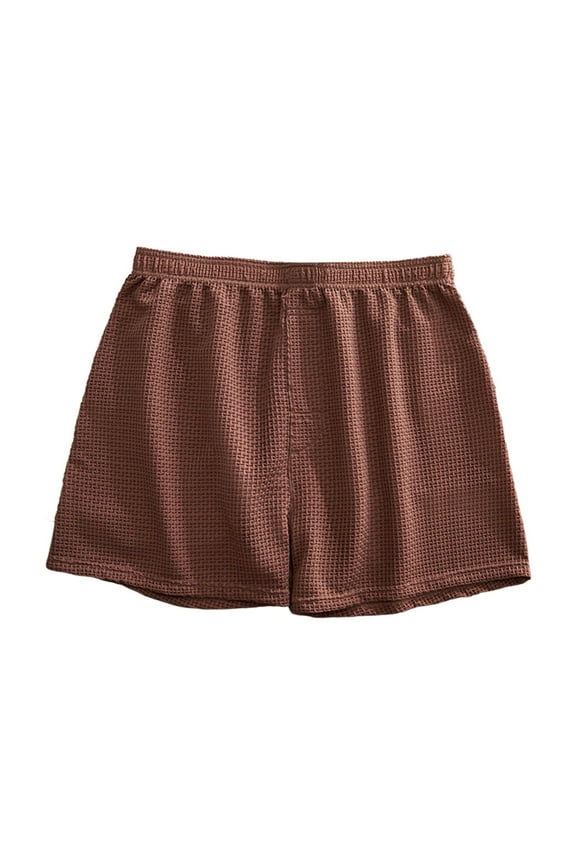 Men's Casual Shorts Mens Underwear Designer Mens Linen Underwear Combo Offers for Men Colorful for Men Cool Thongs Teen Boys Underpants Cool Comfort Sports Brief Brick Red 2XL