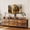 Rustic Brown, variant on GUNAITO TV Stand with Adjustable Mount for TV up to 75", Big TV Stand for Living Room with 7 Fabric Drawers , Rustic Brown