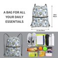 thumbnail image 2 of Vsdgher Balloon Vintage Drawstring Backpack Water Resistant String Bag Sports Sackpack Gym Sack for Men Women, 2 of 6