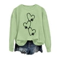 thumbnail image 4 of Chandail en Molleton d'Hiver pour Femmes Mode Festive Imprimé de Noël Col Rond Veste Bohème Vêtements d'Automne Surdimensionnés Vêtements d'Athlète pour Femmes Robes avec Cardigan Assorti Chandails en Molleton pour Femmes, 4 of 4