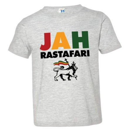 

PleaseMeTees™ Toddler Jah Mon Jamaica Rastafari Lion Ya HQ Tee