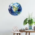 thumbnail image 3 of Luminous Earth Wall Clock Acrylic Silent Home Decor Wall Clock, 3 of 8
