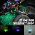 thumbnail image 3 of HOTBEST 4x LED Car Interior Atmosphere Footwell Lights USB Charger Decor Lamp 7 Color, 3 of 11