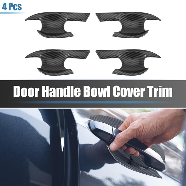 TopOne 4Pcs Car Door Handle Bowl Cover Trim Carbon Fiber Pattern Protective Sticker Compatible for Civic 11Th Generation 22