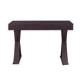 thumbnail image 5 of Writing Computer Desk, 48 inch Modern Study Table, Makeup Vanity Wooden Console Table with Storage Drawers & Strong X Legs(Espresso), 5 of 7