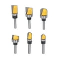 thumbnail image 4 of Broca de Enrutador de Borde de Descarga, Porlollado Ranurando Bancos Rectos no ESBORBROS 6 piezas para madera para cajones, 4 of 7