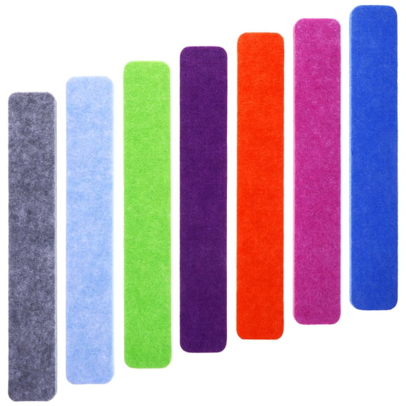 UPOUART 7-Piece Multicolor Felt Strips for Bulletin Boards, Ideal for Wall, Desk Displays and Craft Projects