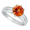 thumbnail image 1 of Sterling Silver with Fire Topaz Solitaire Ring, 1 of 3