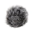 thumbnail image 2 of Protector de viento para micrófono de solapa, protector de viento peludo, 0,5 cm (blanco y negro), 2 of 14