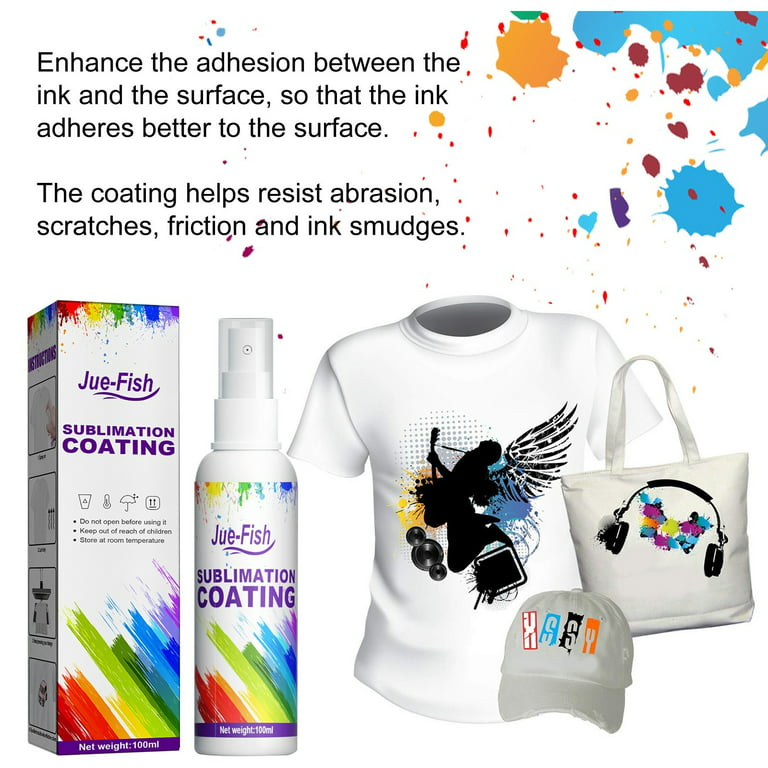 BCH Sublimation Coating Spray for All Types of Fabric - 500ml (16 oz) -  Suitable for Cotton, Polyester, T-shirts, and Canvases - Features  Quick-Drying