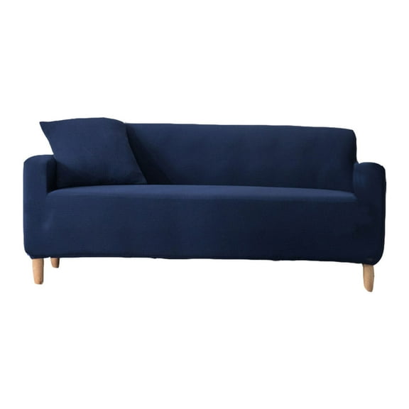 Dowbom Waterproof Sofa Slipcover,Couch Cover 1 2 3 4 Cushion Couch High Stretch Furniture Protector All-inclusive Non-slip Elastic Sofa Cover for Living Room-S(90-140cm)-blue