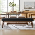 thumbnail image 4 of Modway Lyra 63" Boucle Upholstered Bench in Black, 4 of 9