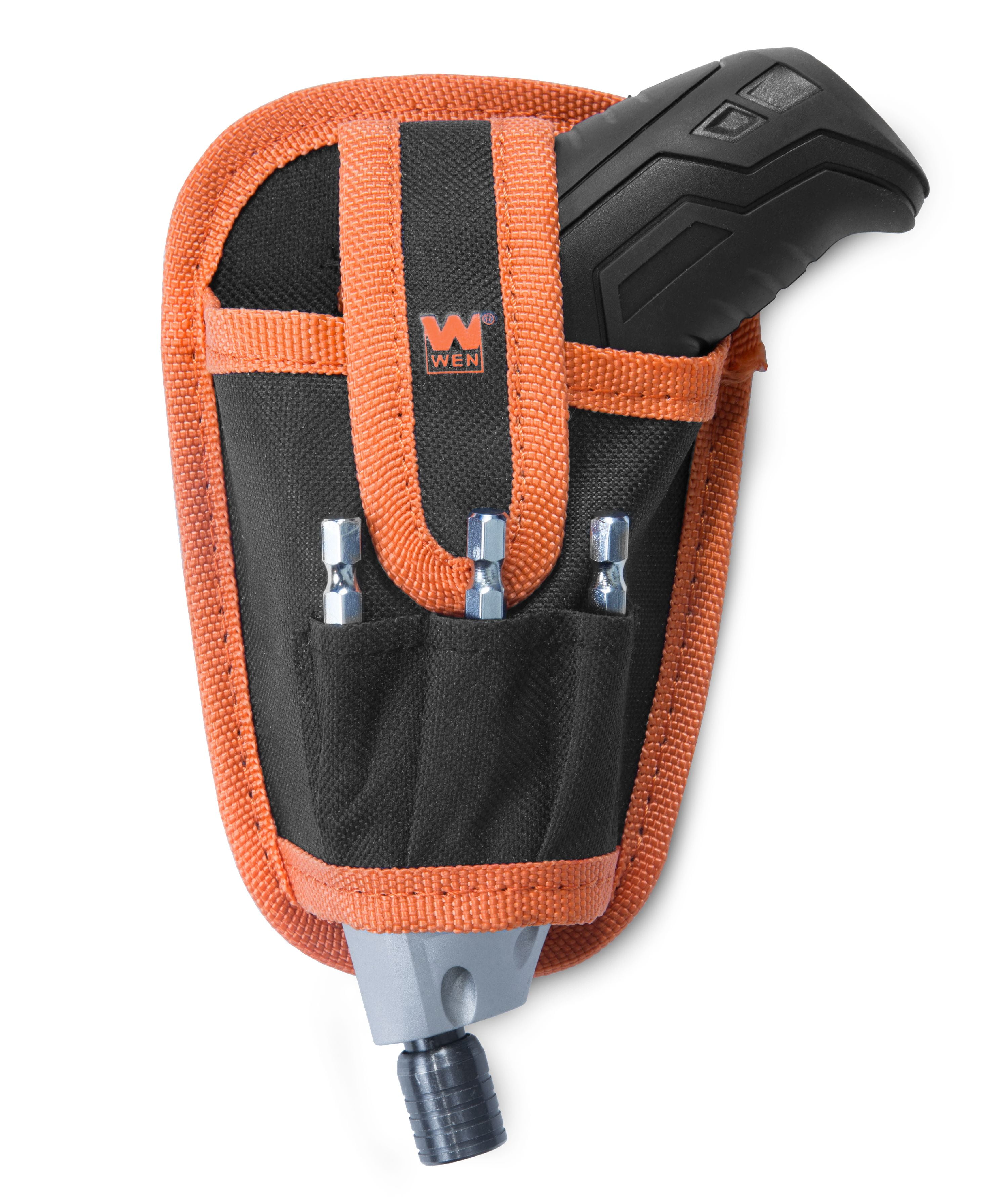 WEN 3.6V Lithium-Ion Cordless Electric Screwdriver with Bits and Belt Holster