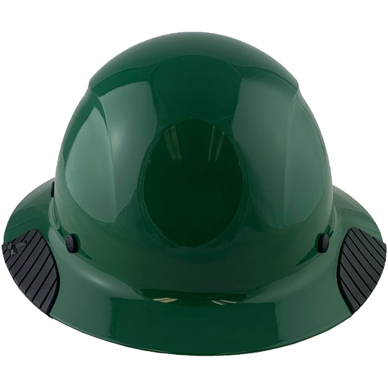DAX Fiberglass Composite Hard Hat - Full Brim Factory Green with Tote