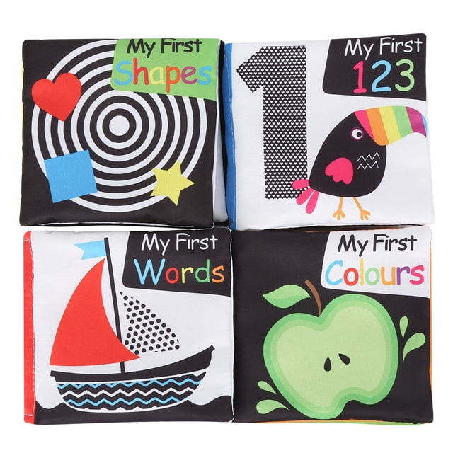 Libro de Tela BuyWeek 4 Piezas Suave para Bebés