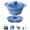 Dark Blue, variant on Silicone Microwave Food Steamer with Steam Basket, Collapsible BPA-Free Small Steamer Pot with Handle and Lid for Vegetables, Seafood, Dumplings and Rice, Dishwasher Safe