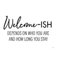 thumbnail image 2 of Lettered And Lined 18x15 Black Ornate Wood Framed with Double Matting Museum Art Print Titled - Welcome-ish, 2 of 4