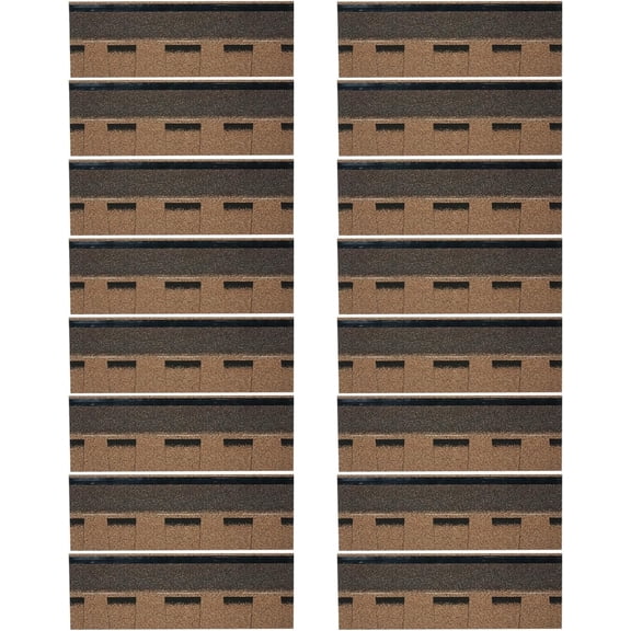 Roof Shingle 16 Pcs 39x13" Roofing Panels Tile for Tool Shed Storage Shed Garage Outdoor Pet House Cover Roofing Repair Replacement 5.3mm Thickness Gold