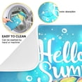 thumbnail image 2 of Hello Summer Turtle Dish Drying Mat 16x18 Absorbent Microfiber Draining Rack Pad for Kitchen Counter Sink, 2 of 8