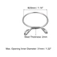 thumbnail image 2 of Unique Bargains Fuel Line Hose Clips, 10 Pack 29mm 304 Stainless Steel Single Wire Tubing Spring Clamps (Silver), 2 of 5