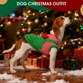 thumbnail image 5 of Kuoser Dog Christmas Costume, Cute Pet Holiday Clothes Funny Puppy Cosplay Outfit, L, 5 of 7