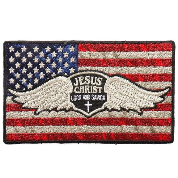 Hot Leathers PPA9913 Jesus Christ Flag 4"x2" Patch 4X2