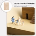 thumbnail image 6 of 4 Pcs Soft Pottery Drying Table Clay Crafts Supplies Display Shelf Shelves Doll Displaying Rack Figure Stand Board Figurine Wooden Plug, 6 of 6