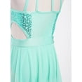 thumbnail image 6 of YEAHDOR Kids Girls Lyrical Dance Dress Sequins Dance Performance Costume,Sizes 4-16 Mint Green 12, 6 of 7