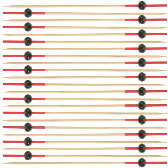 Disposable Toothpicks for Fruit, Drinks, Appetizers - Fancy Wooden Sticks for Parties and Snacks