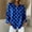 Blue, variant on Polka Dot Shirt Button Down Shirts for Women Collared Tops Long Sleeve Tops Summer Tops Fall Outfits Tops for Women Trendy Fall Fashion Fall Tops Workout Tops