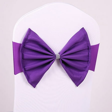 

Jlong 10 Pcs Chair Ribbons Bows Satin Wedding Chair Bows For Christmas New Year Birthday Events Baby Shower Banquet Decor