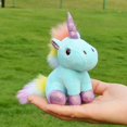 thumbnail image 1 of LLavero de muñeca de unicornio de peluche de dibujos animados Kawaii, Lindo bolso de colores dulces para damas, llavero de coche para hombres, bolsas de estudiantes, colgante de equipaje, 1 of 5