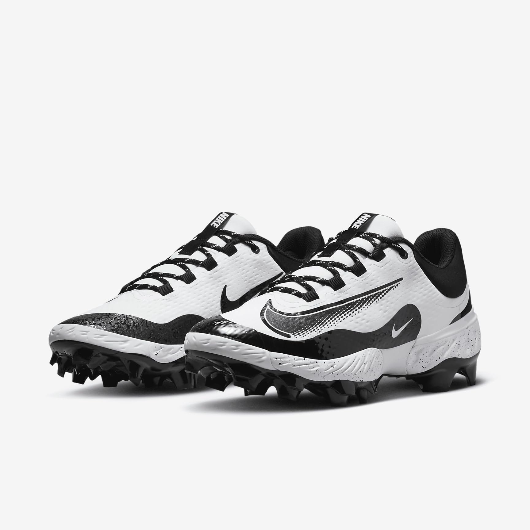 NEW Nike Alpha Huarache Elite 4 Low MCS Baseball Cleats FD6255-105 Size 9.5 Whit NIKE ALPHA HUARACHE ELITE 4 LOW MCS BASEBALL CLEATS FD6255  main image 2