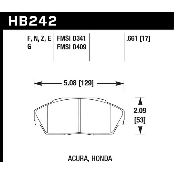 Hawk HP  Street Brake Pads