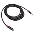 thumbnail image 3 of Cable adaptador de audio de extensión universal trenzado de 3,5 mm macho a hembra de SUSUchens para portátil (100 cm), 3 of 8